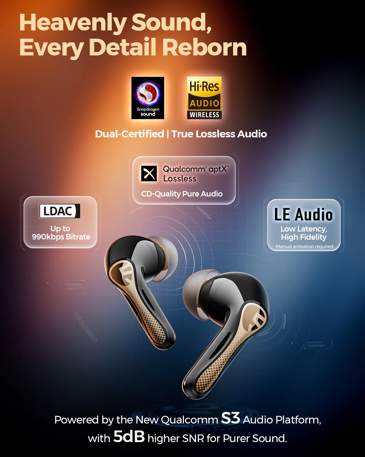 Air5 Pro+ TWS Earbuds — xMEMS + 10mm Drivers, Hi-Res Audio, LDAC & aptX Lossless - Image 6