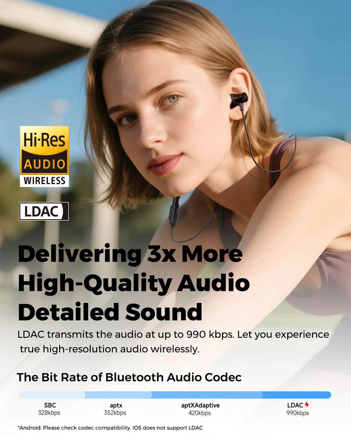 Q40 HD Neckband Sports Bluetooth Headphones - Image 4